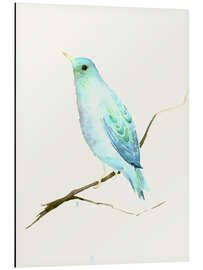 Aluminiumsbilde Turquoise Blue Bird