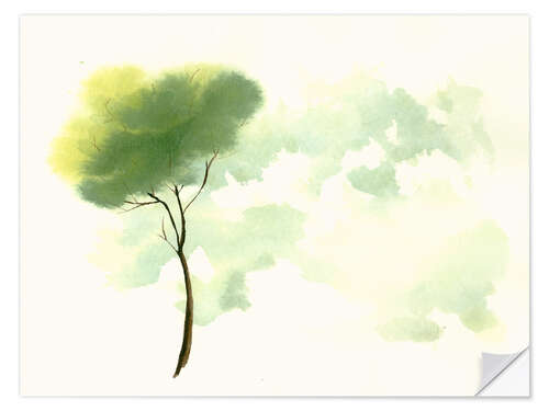 Sticker mural Arbre solitaire