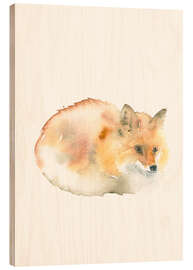 Wood print Fox