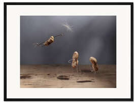 Gerahmter Kunstdruck Simple Things - Fliegen lernen