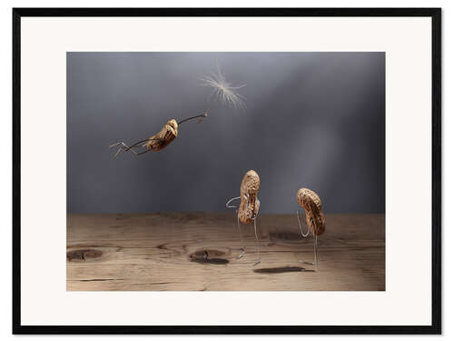 Gerahmter Kunstdruck Simple Things - Fliegen lernen
