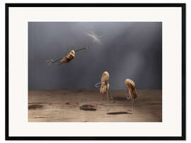 Gerahmter Kunstdruck Simple Things - Fliegen lernen