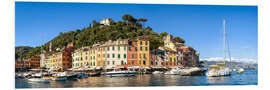 Quadro em PVC Portofino Bay panorama in summer