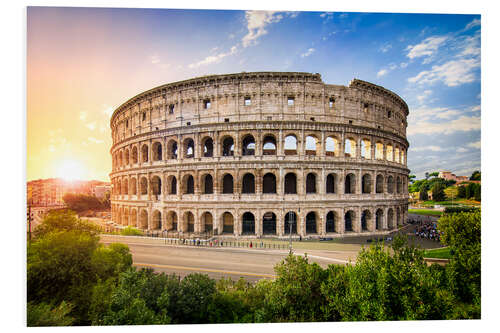 Obraz na PCV Colosseum at sunset in Rome, Italy