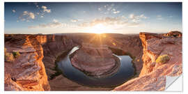 Sticker mural Horseshoe Bend, Arizona