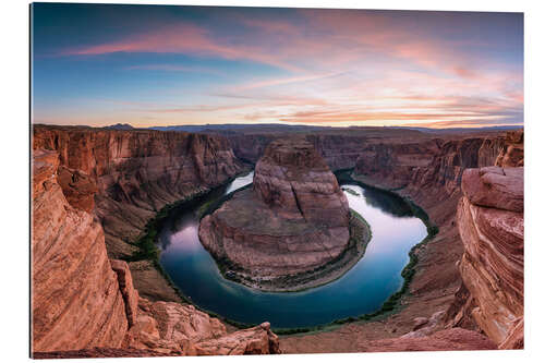 Gallery print Famous Horseshoe bend on the river Colorado at sunset, Arizona, USA