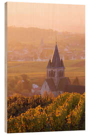 Puutaulu Church and vineyards near Ville Dommange in Champagne, France