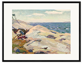 Gerahmter Kunstdruck Ufersteine