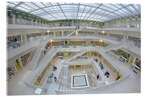 Acrylglasbild Stadtbibliothek Stuttgart