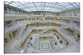 Aluminiumsbilde Public Library Stuttgart