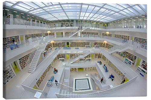 Tableau sur toile Bibliothèque municipale de Stuttgart