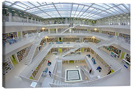 Obraz na płótnie Public Library Stuttgart