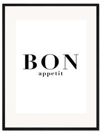 Gerahmter Kunstdruck Bon Appetit