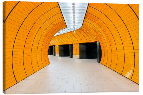 Canvas print Marienplatz subway station in Munich