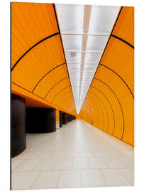 Tableau en aluminium Subway station Marienplatz in Munich