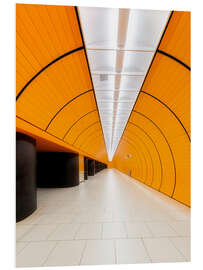 Foam board print Subway station Marienplatz in Munich