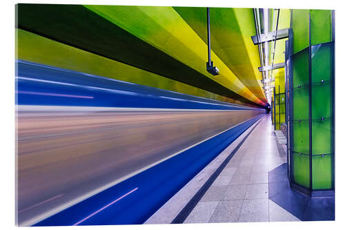 Acrylglasbild Candidplatz U-Bahn Station in München