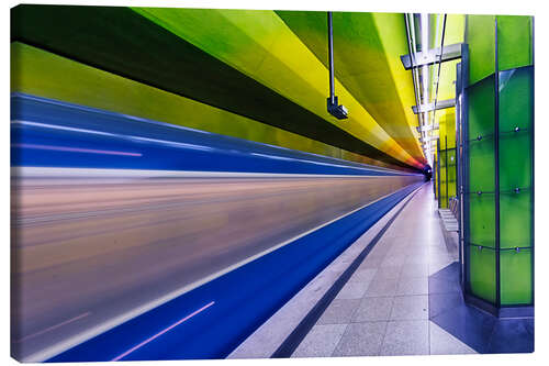 Canvas print Candidplatz subway station in Munich