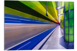 Tableau en plexi-alu Candidplatz subway station in Munich