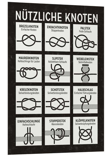 Hartschaumbild Nützliche Knoten