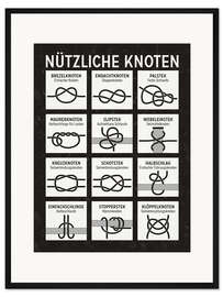 Gerahmter Kunstdruck Nützliche Knoten