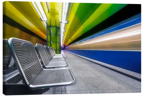 Canvas print Candidplatz subway station in Munich