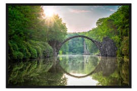 Gerahmter Kunstdruck Teufelsbrücke