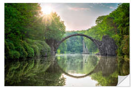 Selvklebende plakat Devils Bridge