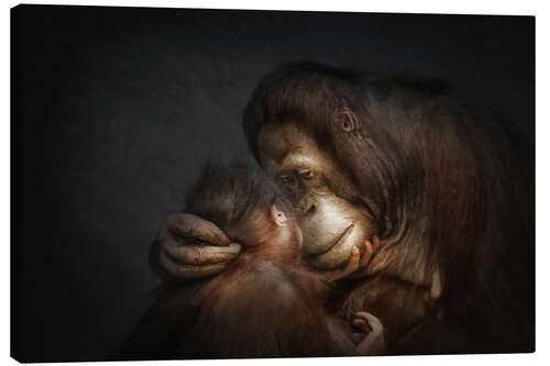 Canvas print Time for Tenderness Bond of love