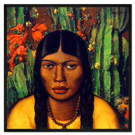 Gerahmter Kunstdruck Manca Coyota