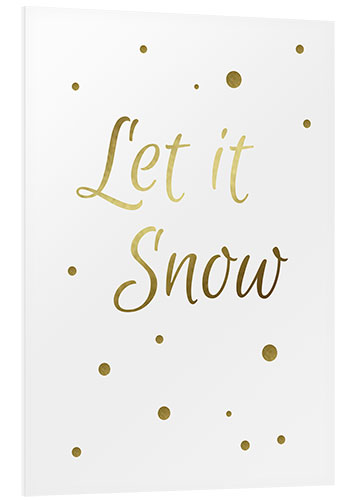 Tableau en PVC Let it Snow