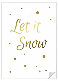 Wandsticker Let It Snow - Lass es schneien