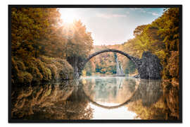 Gerahmter Kunstdruck Teufelsbrücke