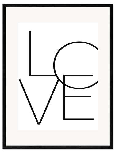 Framed art print Love