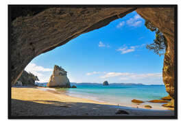 Gerahmter Kunstdruck Cathedral Cove