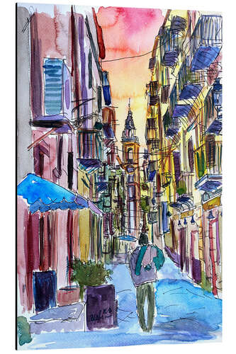 Aluminium print Fascinating Palermo Sicily Italy Street Scene