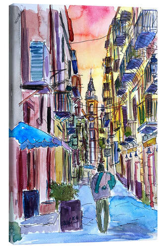 Canvas print Fascinating Palermo Sicily Italy Street Scene