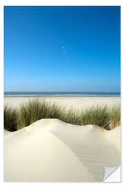 Selvklebende plakat Untouched dune landscape