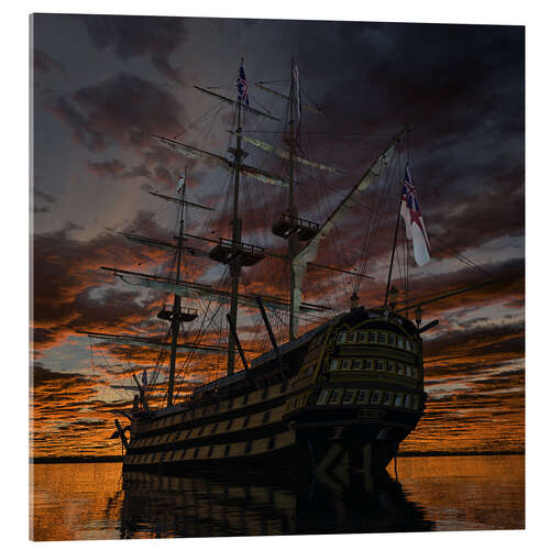 Tableau en verre acrylique HMS Victory