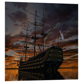 Foam board print HMS Victory Square