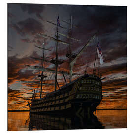 Tableau en plexi-alu HMS Victory