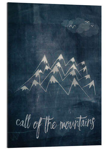 Quadro em plexi-alumínio Call of the Mountains