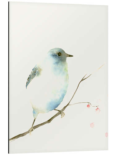 Stampa su alluminio Light blue bird