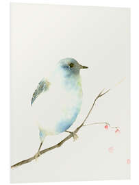 Foam board print Light blue bird