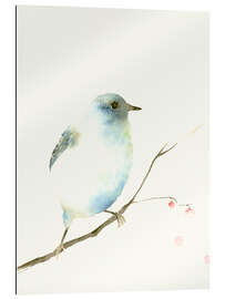 Quadro em plexi-alumínio Light blue bird