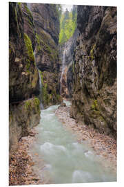 Foam board print Partnachklamm Garmisch Partenkirchen