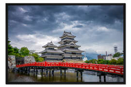 Gerahmter Kunstdruck Burg Matsumoto