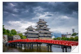 Självhäftande poster Matsumoto Castle