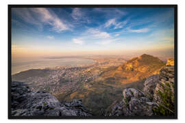 Gerahmter Kunstdruck Table Mountain View