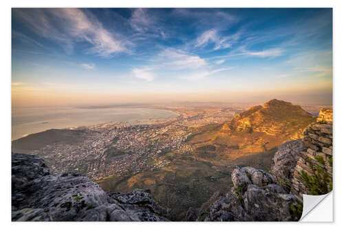 Naklejka na ścianę Table Mountain View